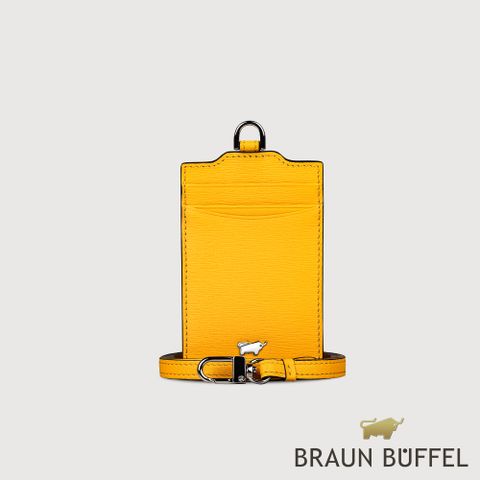 BRAUN BUFFEL 德國小金牛 台灣總代理 欣娜 證件夾-楊桃黃/BF820-170-CY