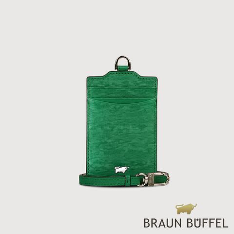 BRAUN BUFFEL 德國小金牛 台灣總代理 欣娜 證件夾-孔雀石綠/BF820-170-MC