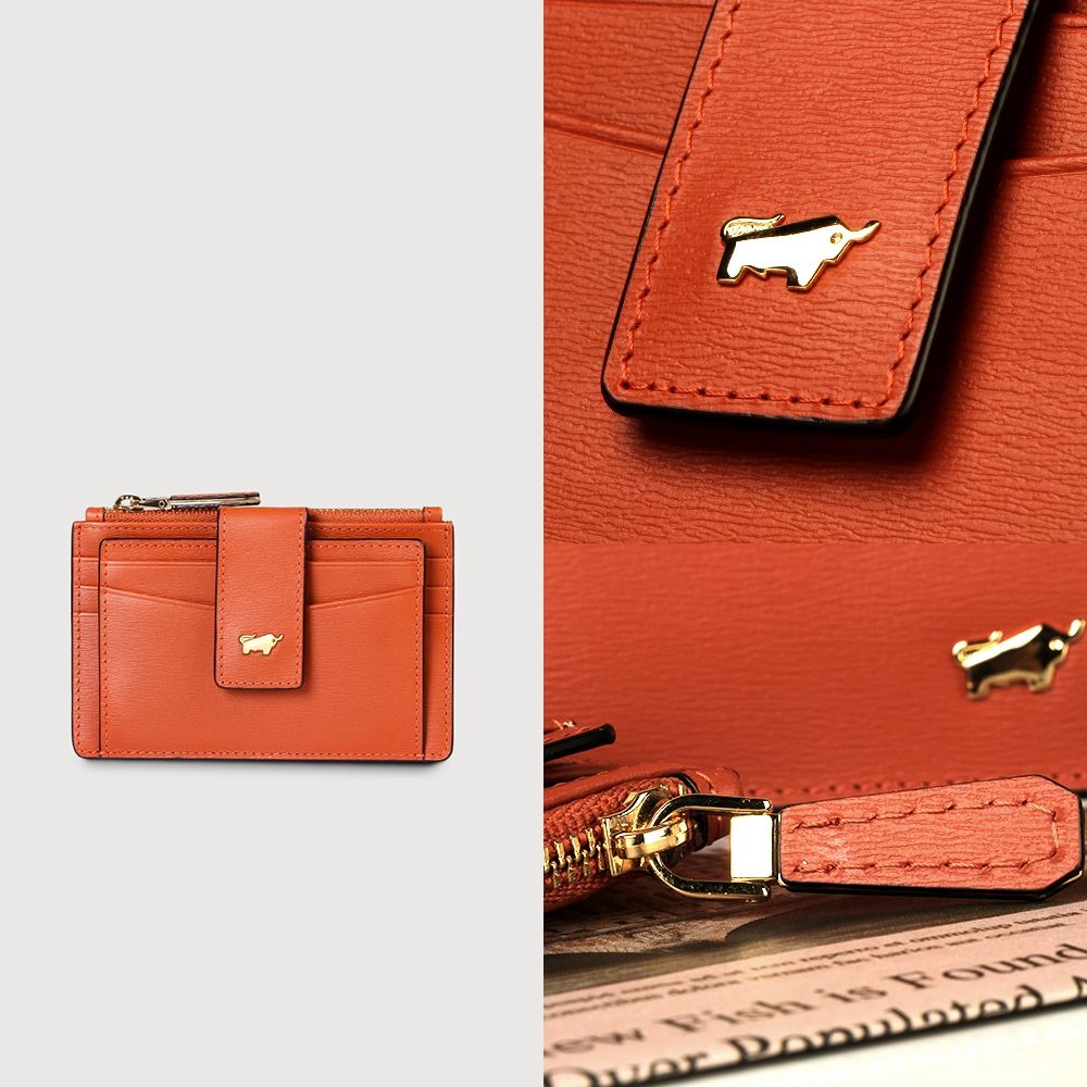 Leather handbag Braun Buffel Red in Leather - 43869590