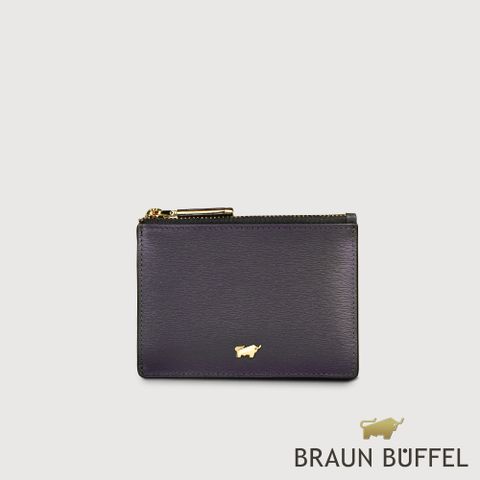 BRAUN BUFFEL 德國小金牛 台灣總代理 城市 拉鍊零錢包-午夜藍/BF817-163-DL