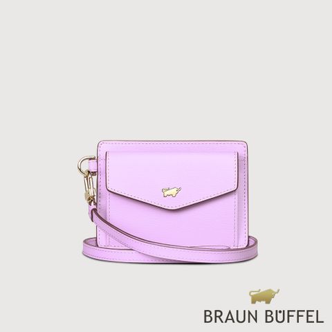 BRAUN BUFFEL 德國小金牛 台灣總代理 城市 證件夾-薰衣草紫/BF817-170-DL