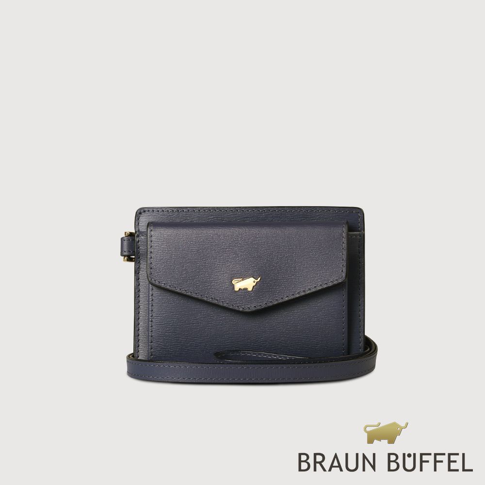 BRAUN BUFFEL 德國小金牛 台灣總代理 城市 證件夾-午夜藍/BF817-170-MNB