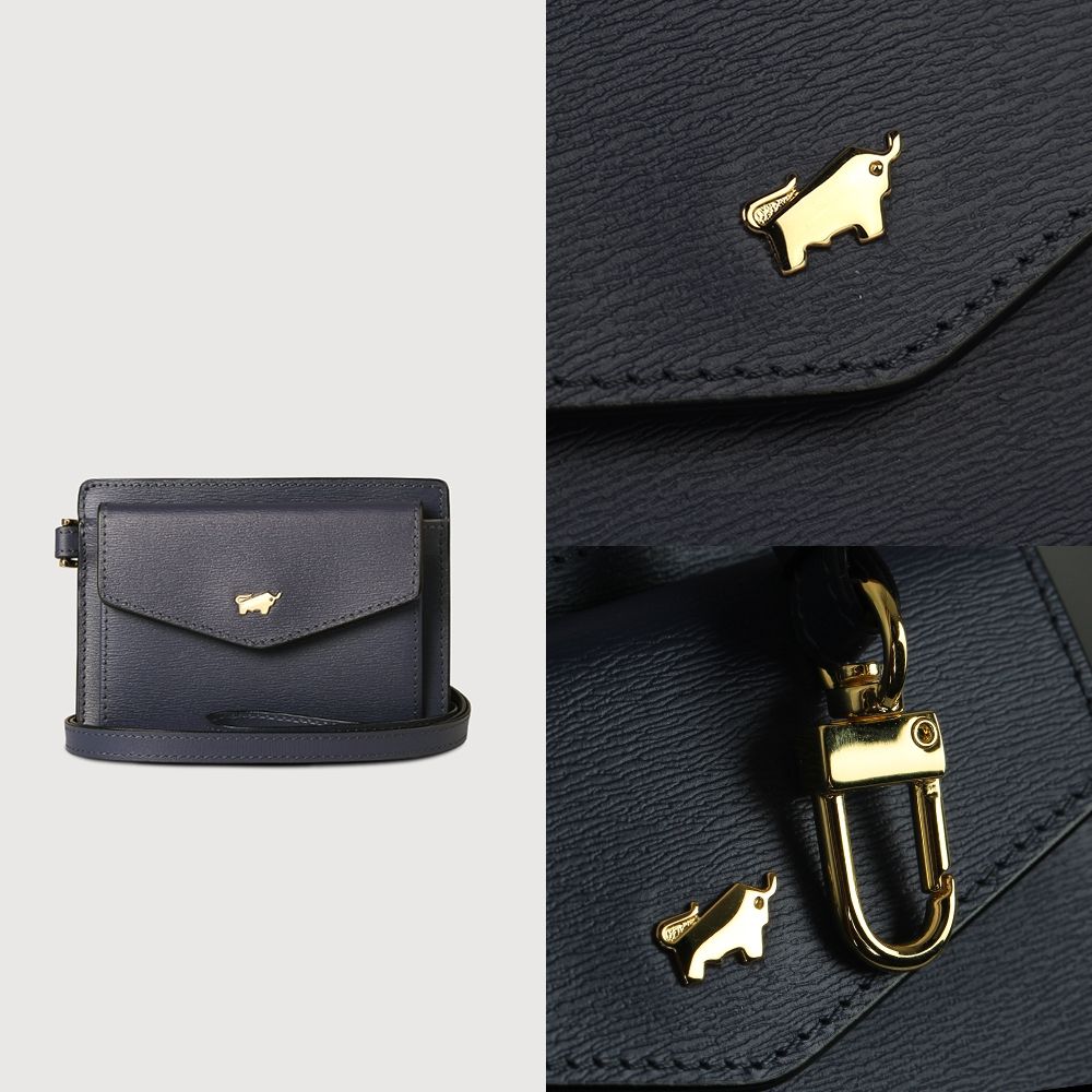 BRAUN BUFFEL 德國小金牛 台灣總代理 城市 證件夾-午夜藍/BF817-170-MNB