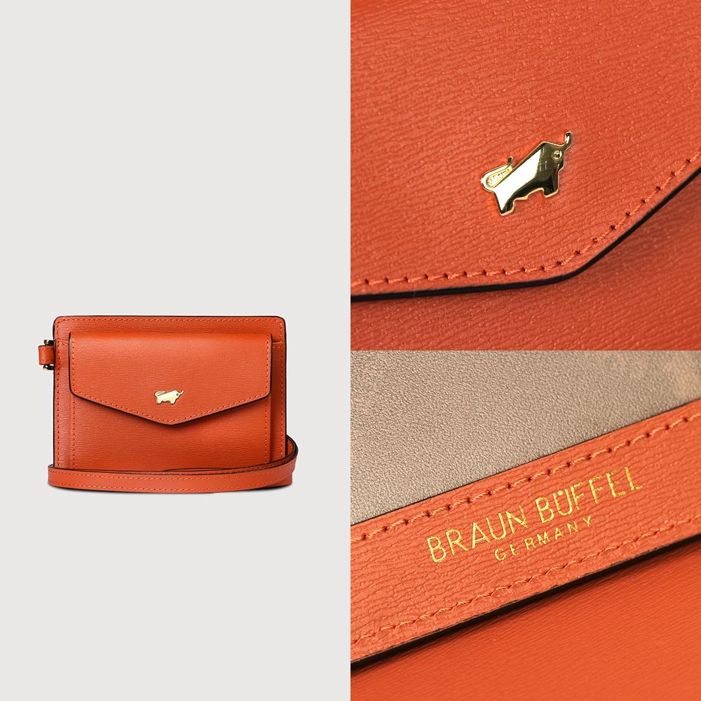 BRAUN BUFFEL 德國小金牛 台灣總代理 城市 證件夾-赤陶色/BF817-170-TC