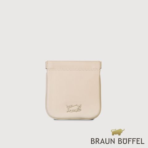 BRAUN BUFFEL 德國小金牛 台灣總代理 朋馬氏 萬用包-粉筆白/BF825-710-CK