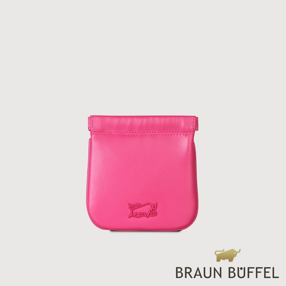 BRAUN BUFFEL 德國小金牛 台灣總代理 朋馬氏 萬用包-亮粉紅色/BF825-710-LP