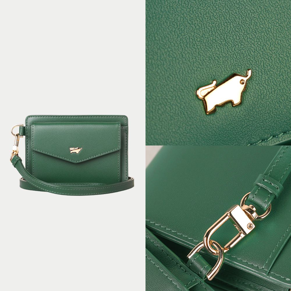 BRAUN BUFFEL 德國小金牛 台灣總代理 城市-A 證件夾-常綠色/BF841-170-EG