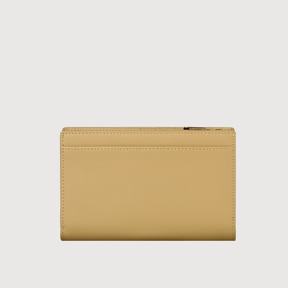 BRAUN BUFFEL 德國小金牛 台灣總代理 城市-A 11卡兩折中夾-淺棕色/BF841-502-CR