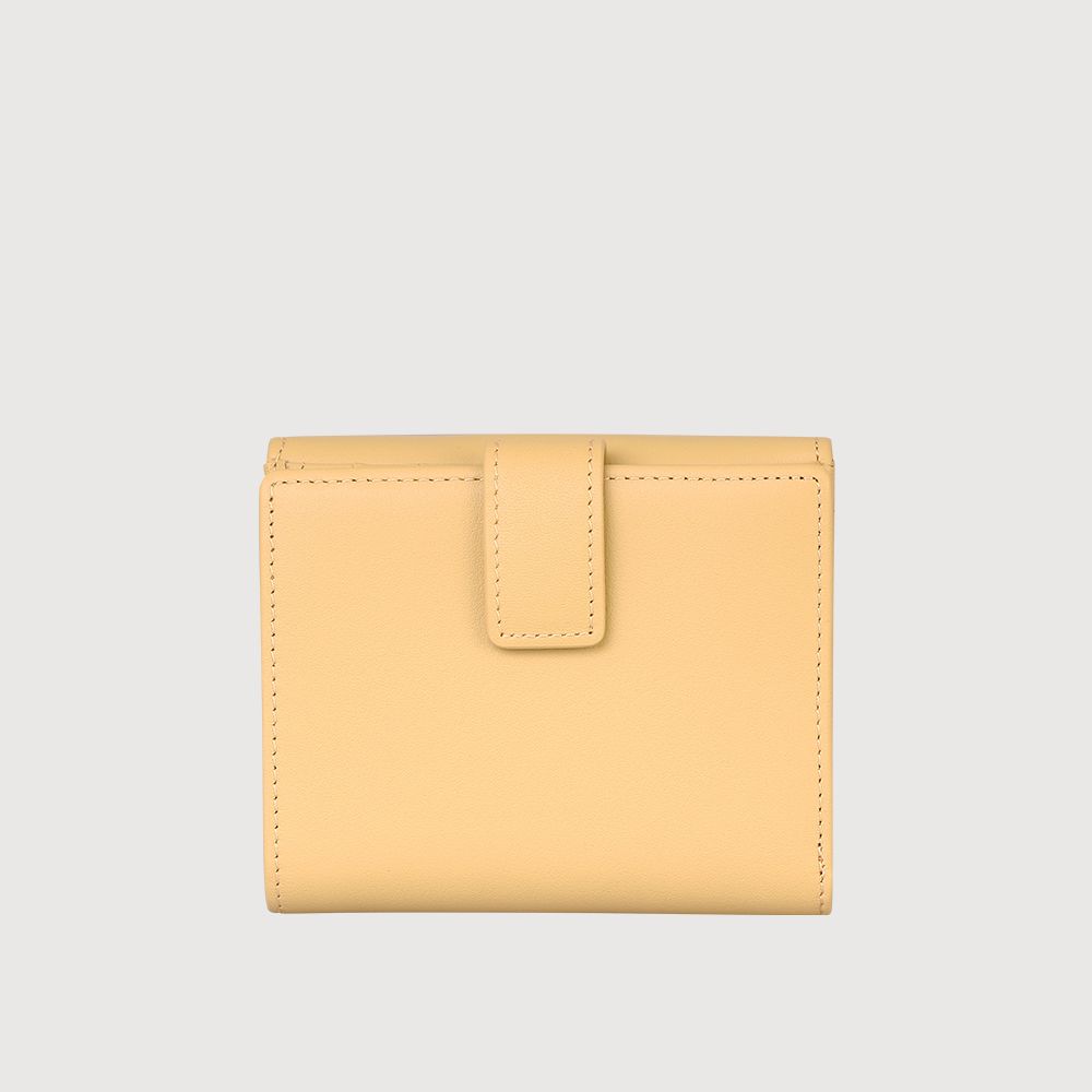 BRAUN BUFFEL 德國小金牛 台灣總代理 薇拉-A 8卡兩折短夾-淺棕色/BF850-404-CR