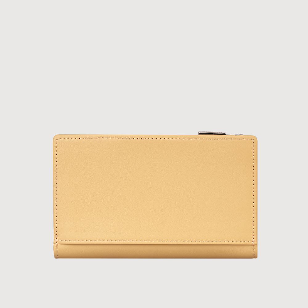 BRAUN BUFFEL 德國小金牛 台灣總代理 薇拉-A 11卡兩折中夾-淺棕色/BF850-502-CR