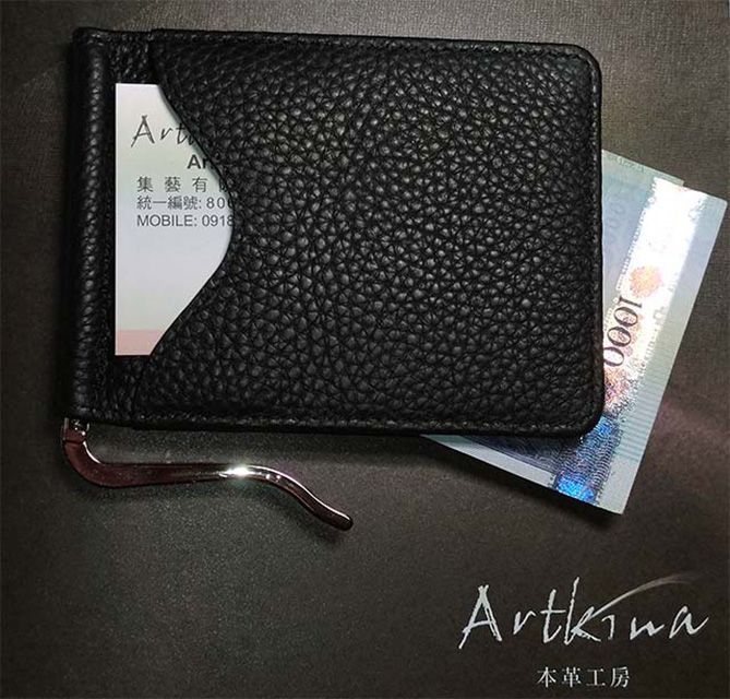 Artkina 牛皮荔枝紋錢夾 Money clip#錢包 #錢夾 #卡片夾#悠遊卡套#名片夾