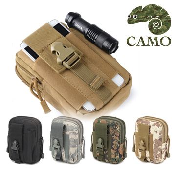 ABS 愛貝斯 【品樂CAMO】迷彩戰術戶外運動手機腰包