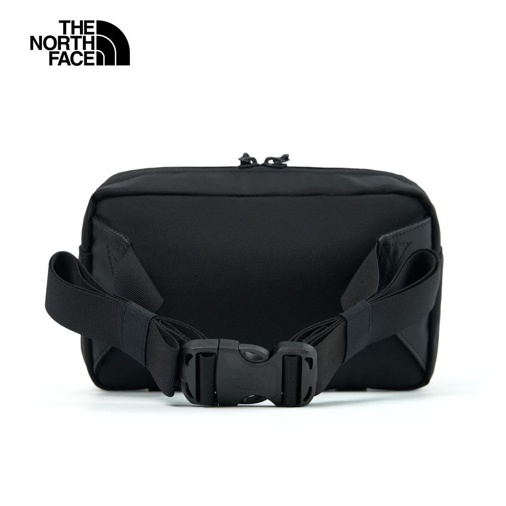 The North Face 北面 男女款黑色DWR防潑水大容量休閒腰包｜8BK5BIA
