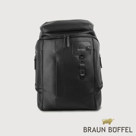 【BRAUN BUFFEL 德國小金牛】台灣總代理 海波-3 後背包-黑色/BF507-73-BK