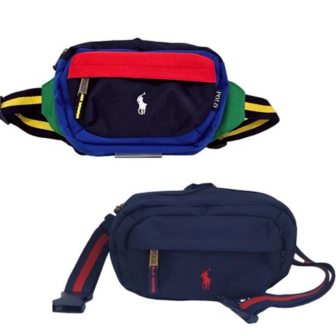 RALPH LAUREN POLO  男女兒童通用 彩色白LOGO  深藍紅LOGO腰包