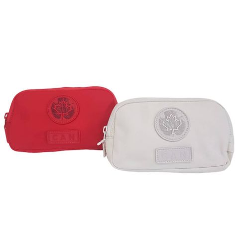 【lululemon】經典米白/紅 胸 腰包