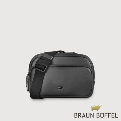 【BRAUN BUFFEL 德國小金牛】台灣總代理 加利恩-A 腰胸包-黑色/BF561-07-BK