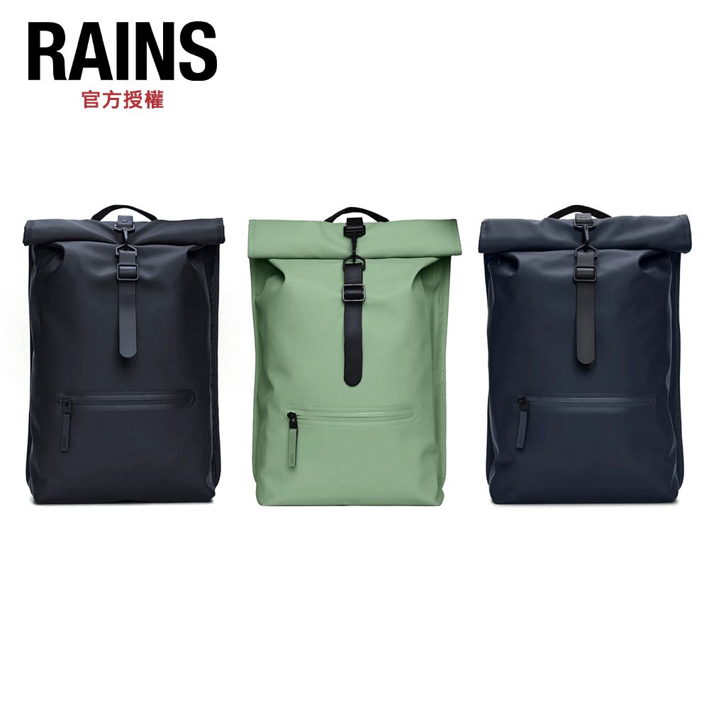 Rains  Rolltop Rucksack W3 經典防水捲蓋後背包(13320)