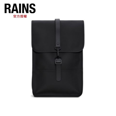 Rains Backpack Mini W3 經典防水小型雙肩背長型背包(13020) Black
