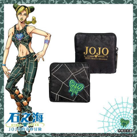 【JoJo的奇妙冒險 石之海】空條徐倫 零錢包-黑 JO22A122BK