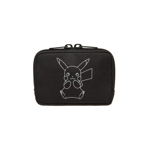 OUTDOOR Pokemon聯名款夜光皮卡丘零錢包-黑色 ODGO21A07BK