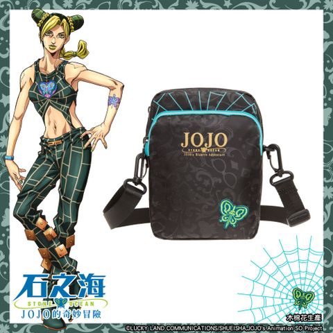 【JoJo的奇妙冒險 石之海】空條徐倫 直式側背包-黑 JO22A161BK