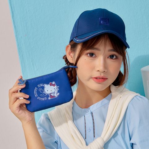 【Hello Kitty】皇家航海-三層零錢包-深藍 KT03J09NY(11GI)
