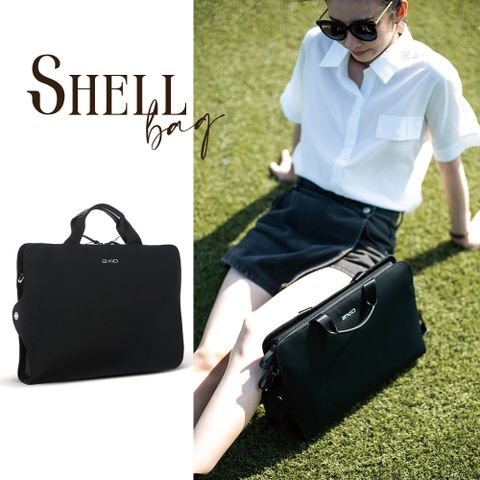 AXIO Shell BRIEFCASE 經典手作頂級貝殼公事包 (shell-FB 黔黑色)