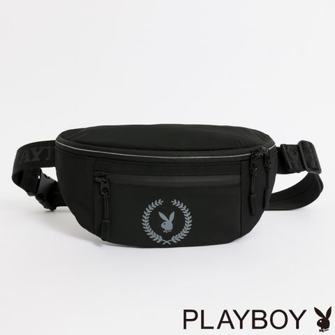 PLAYBOY - 單肩背包 Spirt系列 - 黑色