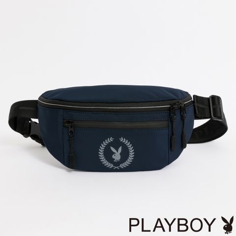 PLAYBOY - 單肩背包 Spirt系列 - 藍色