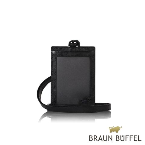 BRAUN BUFFEL 德國小金牛 台灣總代理 洛菲諾P-II 證件夾-黑色/BF347-170A-BK