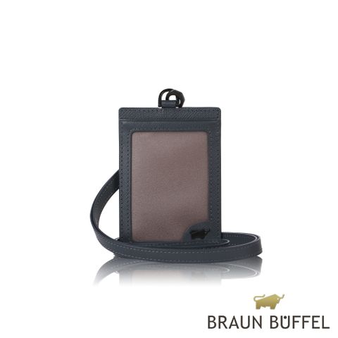 BRAUN BUFFEL 德國小金牛 台灣總代理 洛菲諾P-II 證件夾-藍色/BF347-170A-NY