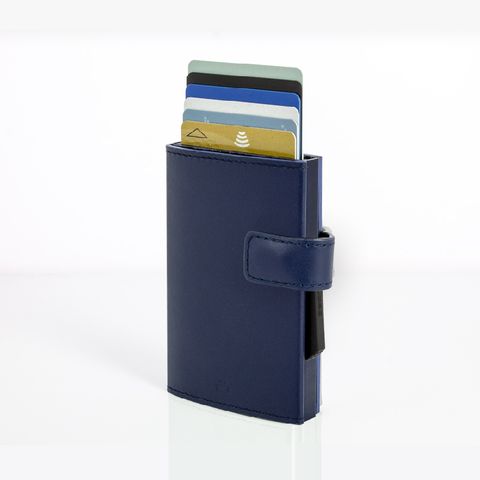 OgonDesigns 法國 OgonDesignsCascade Wallet SNAP RFID 安全防盜環扣真皮三摺錢包