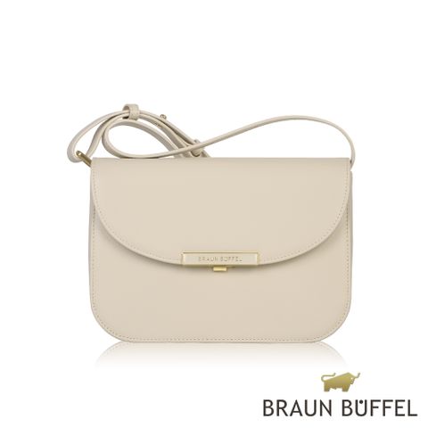 BRAUN BUFFEL 德國小金牛 台灣總代理 巴黎-A 斜背包-粉筆色/BF816-27-CK