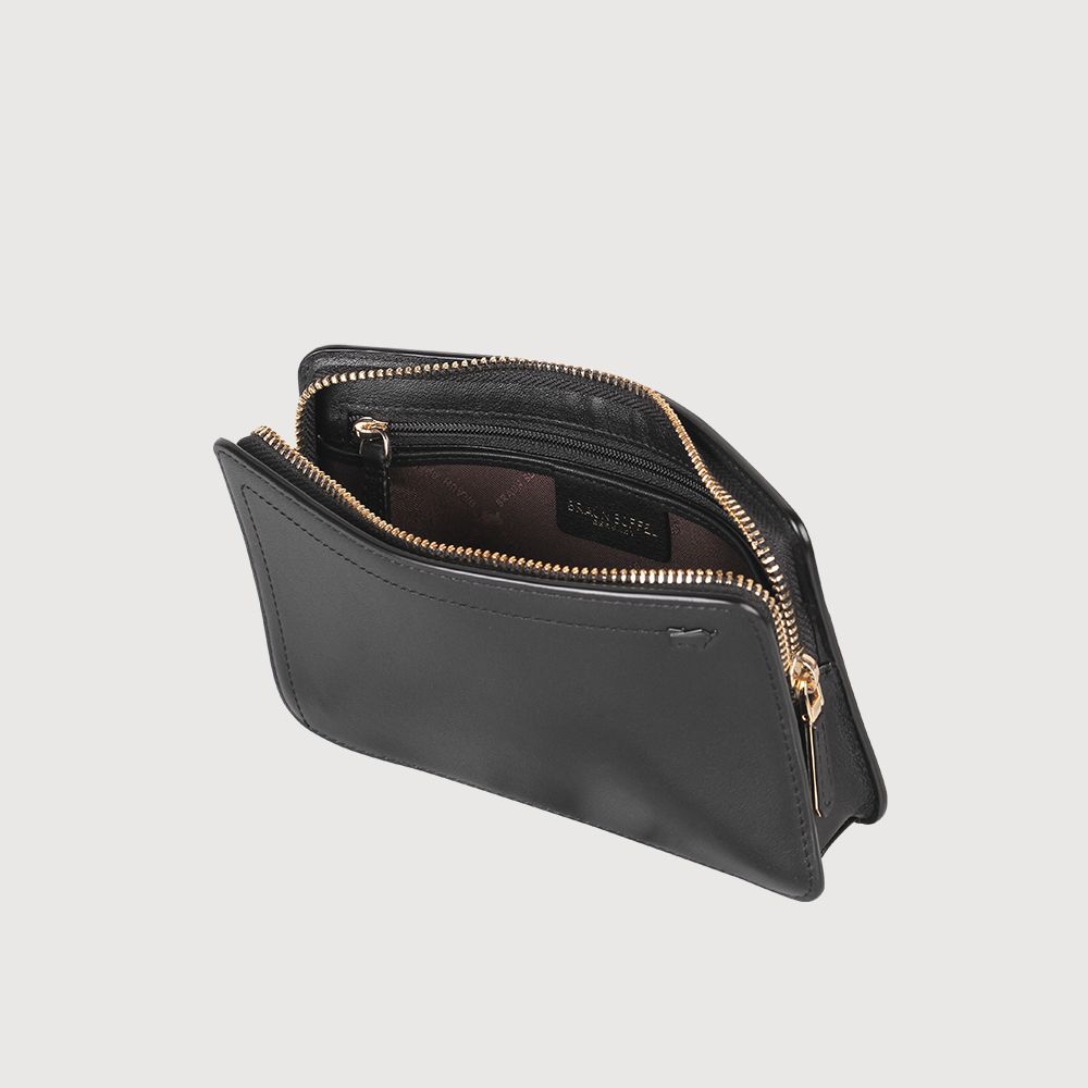 BRAUN BUFFEL 德國小金牛 台灣總代理 娜娜 萬用包-黑色/BF810-700-BK