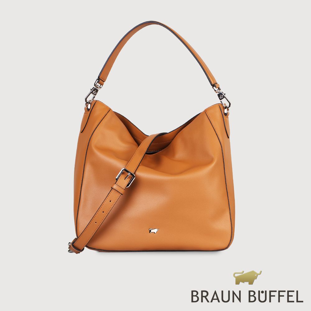 BRAUN BUFFEL 德國小金牛 台灣總代理 蘿拉-N 手提包-淺棕色/BF833-52-CS