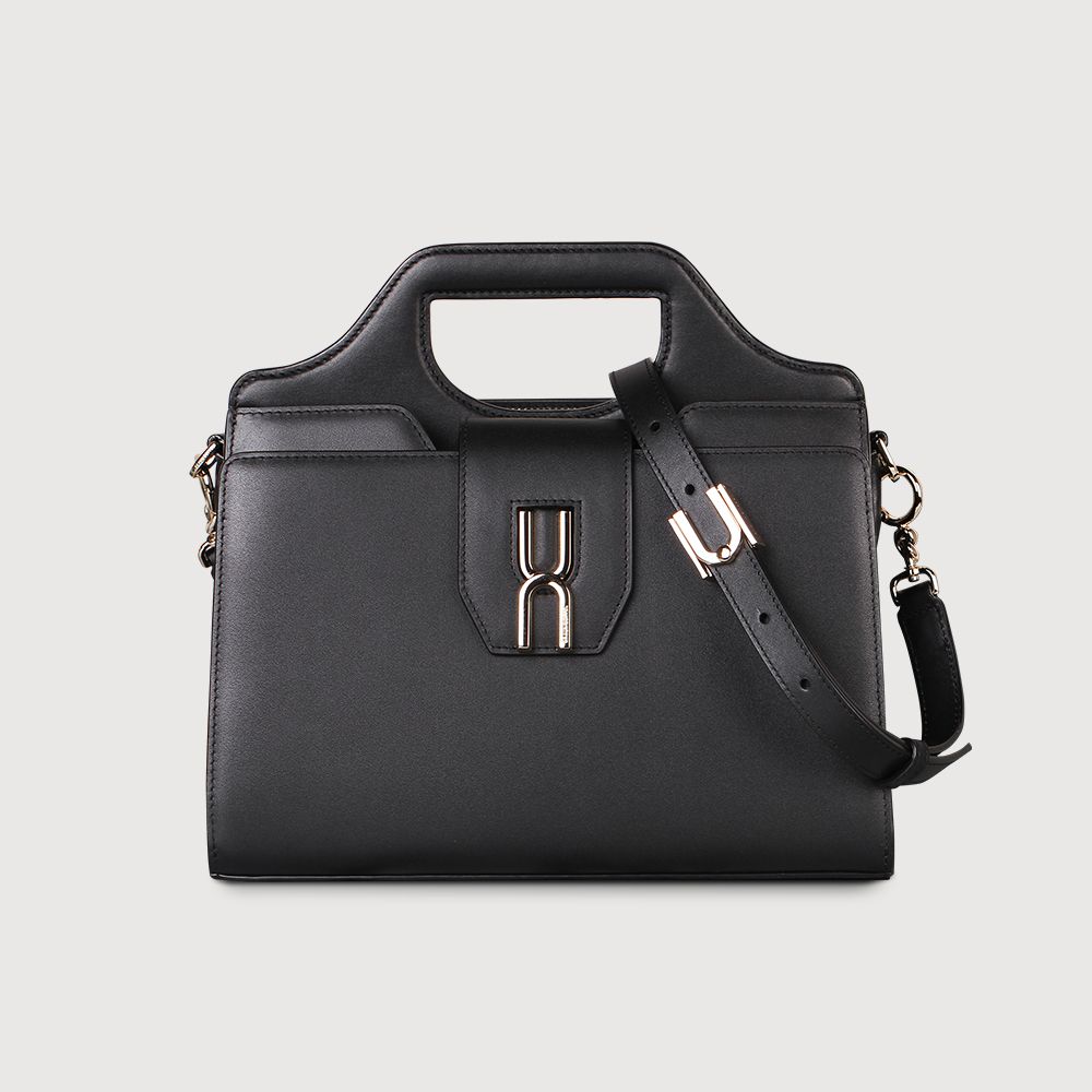 BRAUN BUFFEL 德國小金牛 台灣總代理 賽德琳 手拿包-黑色/BF828-47-BK