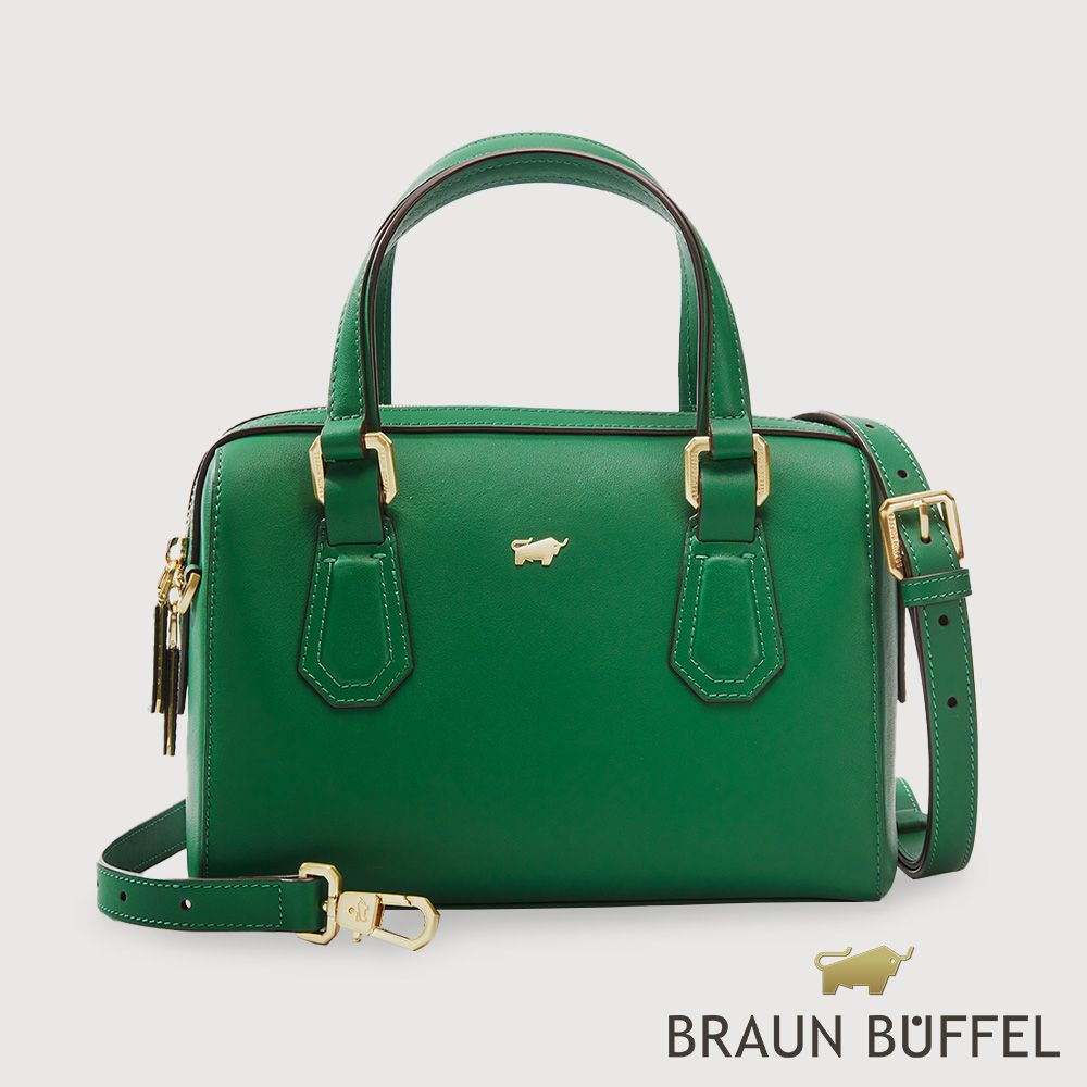 BRAUN BUFFEL 德國小金牛 台灣總代理 科蘿-A 斜背包-綠色/BF834-36-GR