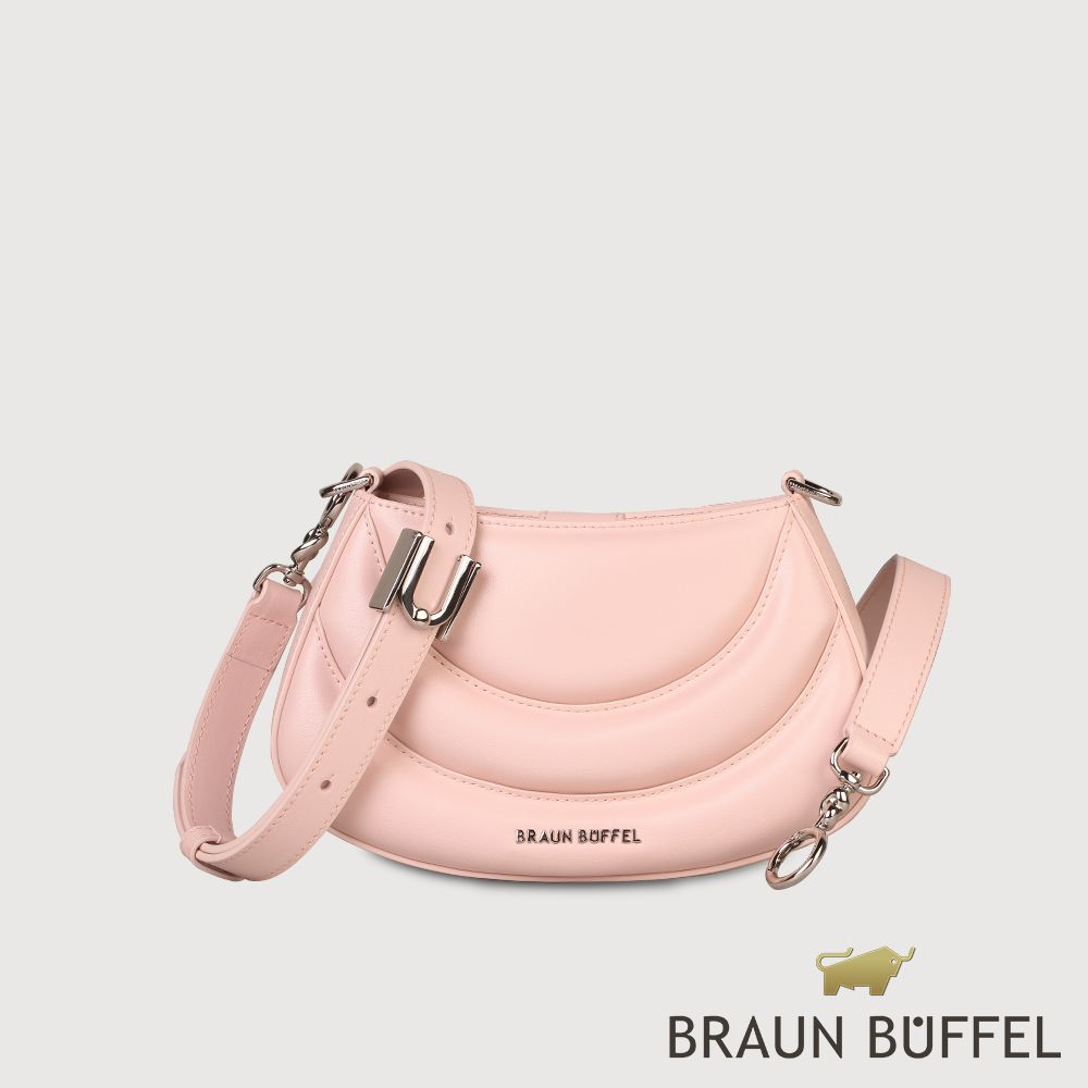 BRAUN BUFFEL 德國小金牛 台灣總代理 賽諾琳 肩包-藕粉色/BF831-26-MP