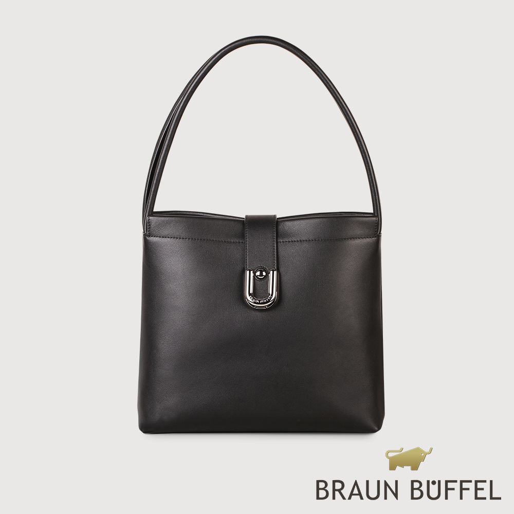 BRAUN BUFFEL 德國小金牛 台灣總代理 奎波 斜背包-黑/BF829-57-BK