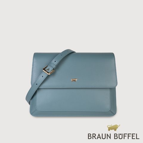 【BRAUN BUFFEL 德國小金牛】台灣總代理 艾拉 肩包-大西洋藍/BF836-27-ALB