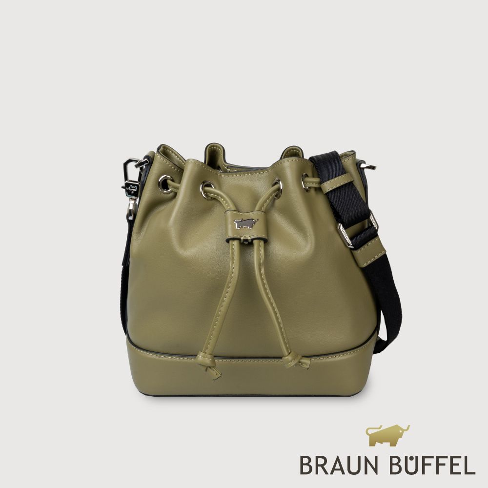 BRAUN BUFFEL 德國小金牛 台灣總代理 嘉布莉 水桶包-海藻綠/BF838-31-SP