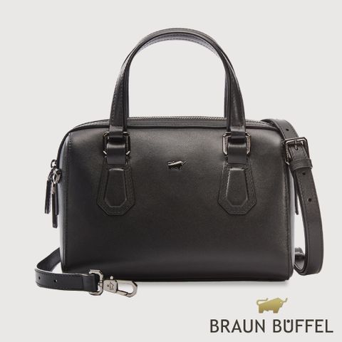 BRAUN BUFFEL 德國小金牛 台灣總代理 科蘿-A 斜背包-黑色/BF834-36-BK