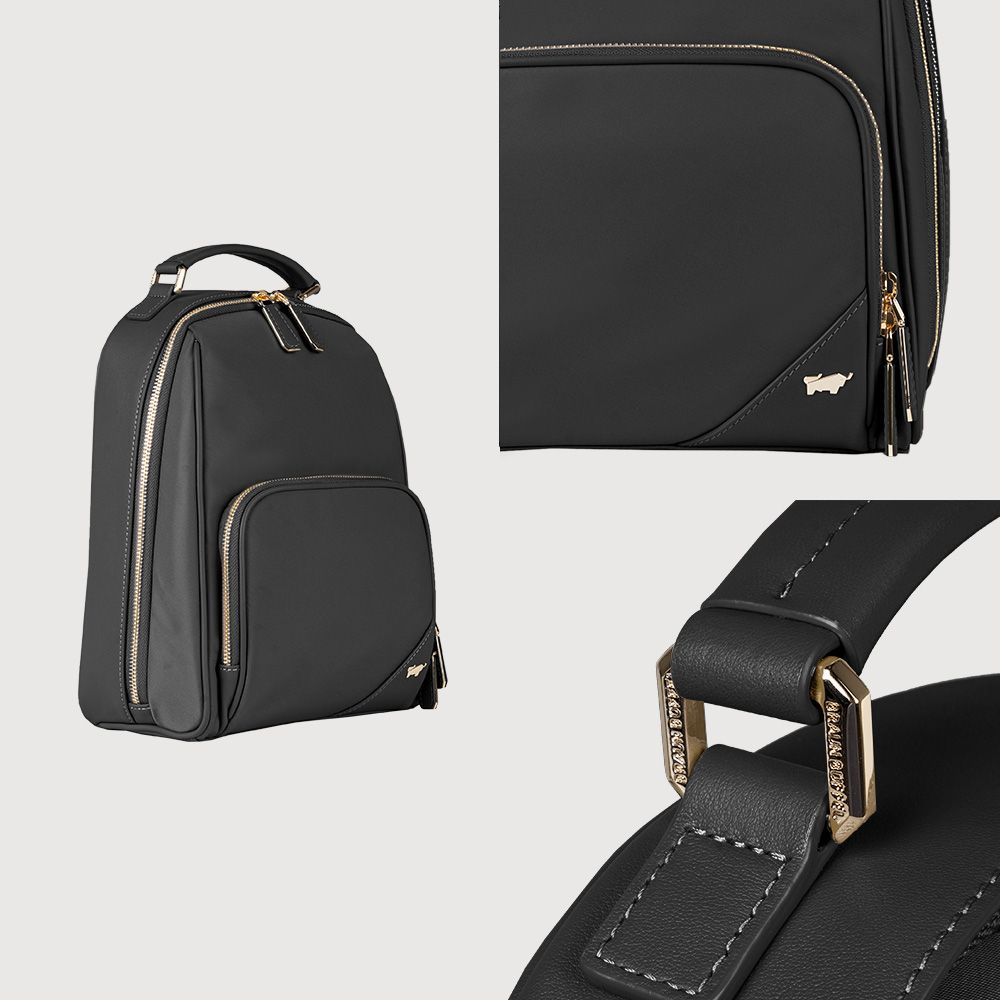 BRAUN BUFFEL 德國小金牛 【台灣總代理 瑪普爾 後背包-黑色/BF837-72-BK