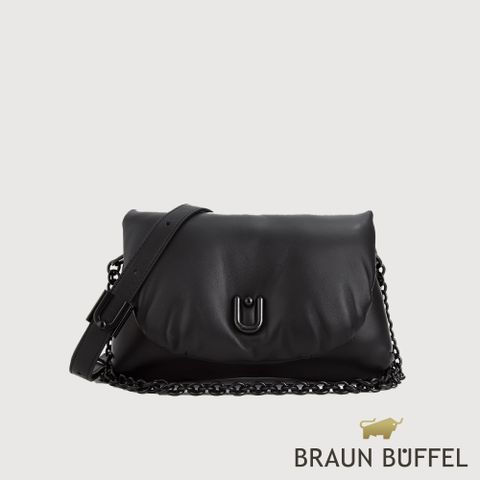 【BRAUN BUFFEL 德國小金牛】台灣總代理 艾拉 小肩包-黑色/BF844-26-BK