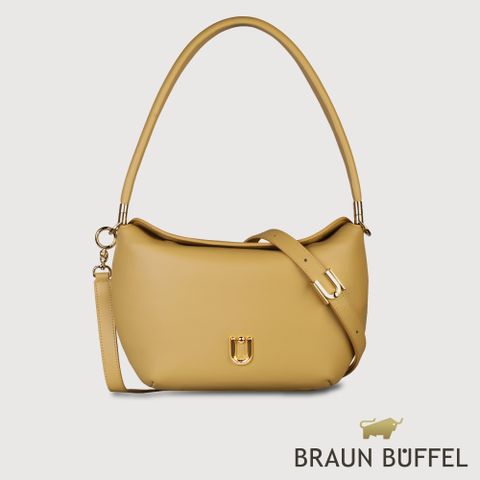 【BRAUN BUFFEL 德國小金牛】台灣總代理 艾拉娜 小肩包-淺棕色/BF846-26-CR
