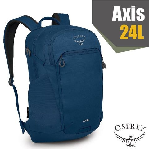 OSPREY Axis 24L 多功能日用通勤電腦背包.雙肩後背包.休閒背包/最大可容16吋筆記型電腦.平板電腦_深夜藍 Q