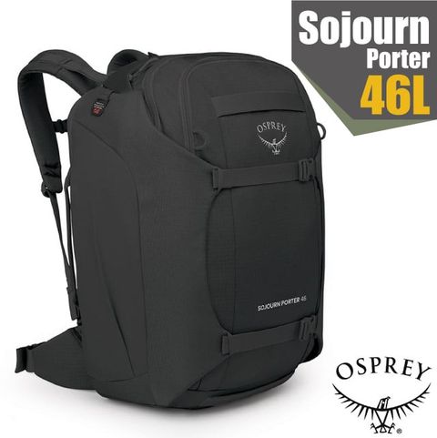 OSPREY Sojourn Porter 46L 多功能自助旅行背包(可後背.手提.主袋容量可調節).登機包.行李袋/黑