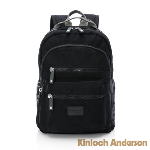 Kinloch anderson 金安德森 輕甜旅程 拉鍊後背包-黑色