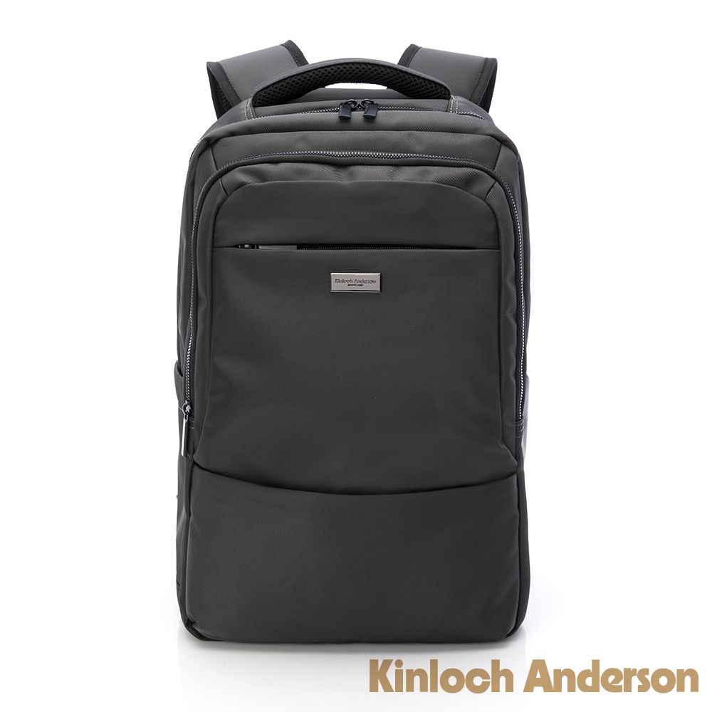 Kinloch anderson 金安德森Alfred 多隔層商務後背包-碳灰